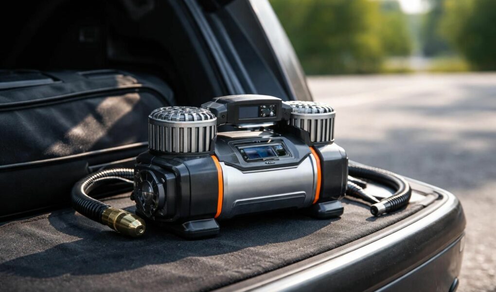 découvrez notre compresseur compact pour véhicules, idéal pour optimiser l'espace tout en garantissant une efficacité maximale lors de vos déplacements.