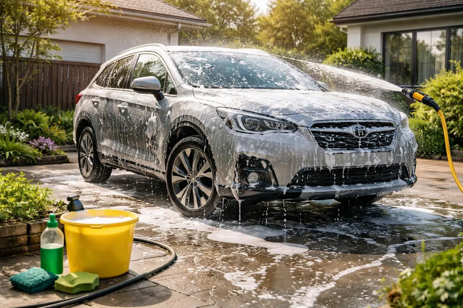 découvrez les risques liés au lavage de votre voiture dans votre cour et les précautions à prendre pour éviter les problèmes environnementaux et légaux.