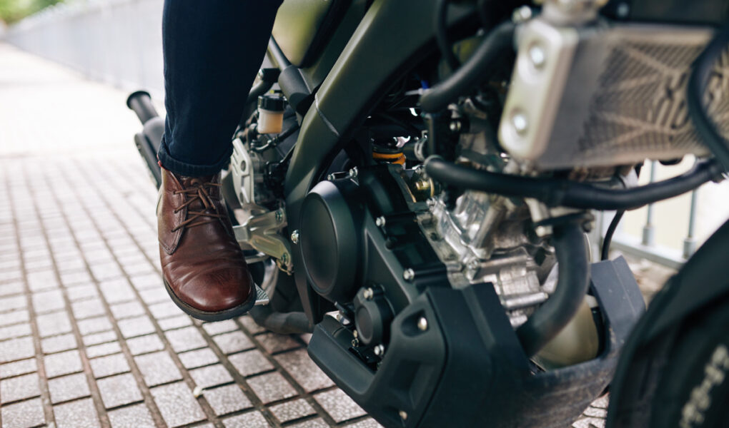 Chaussure de moto vintage