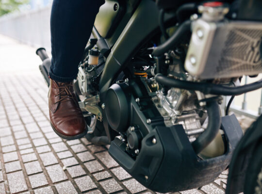 Chaussure de moto vintage