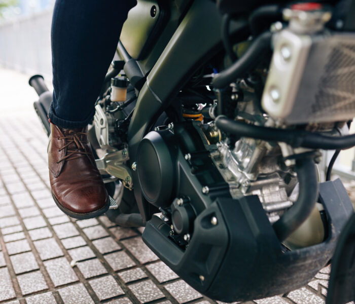 Chaussure de moto vintage