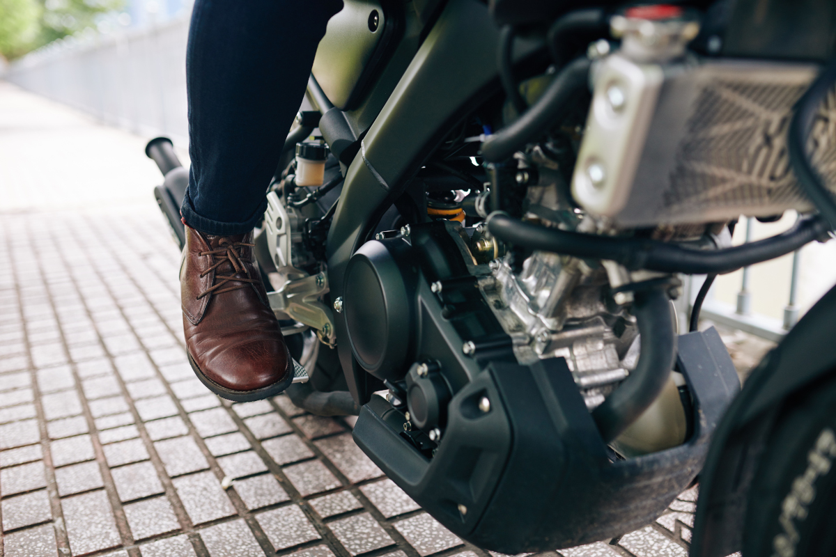 Chaussure de moto vintage
