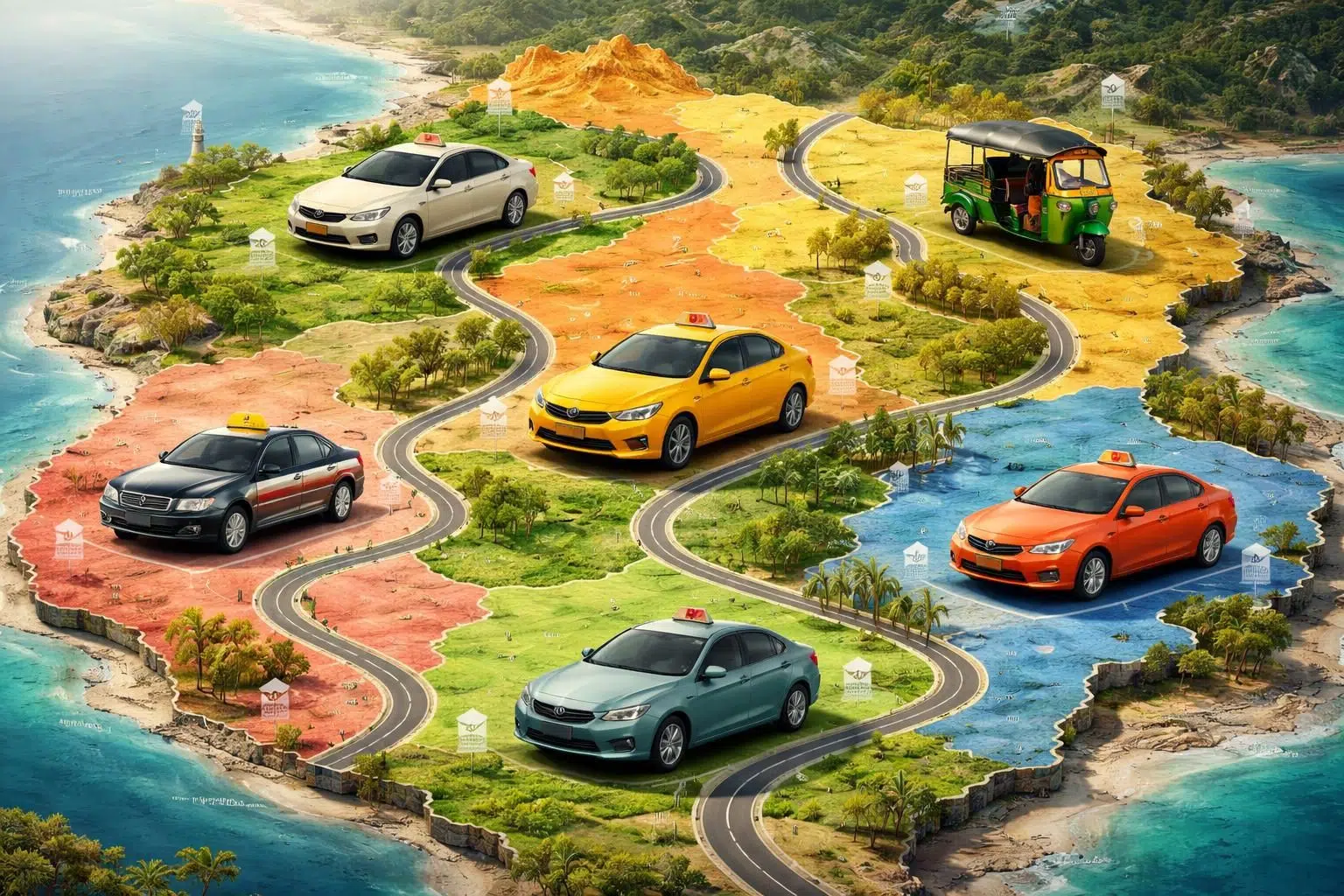 comparez les tarifs de taxi pour un trajet de 20 km dans différentes régions et trouvez la meilleure offre pour votre course.