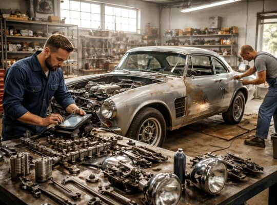 confiez la restauration complète de votre voiture ancienne : diagnostic précis, pièces d'origine, réparation de carrosserie et entretien mécanique de qualité pour préserver son authenticité.