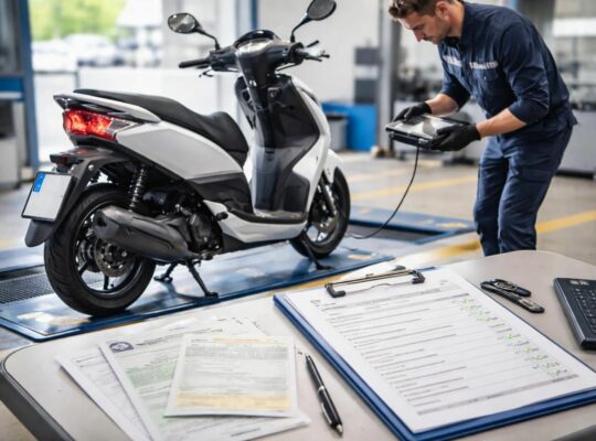 découvrez tout ce qu'il faut savoir sur le contrôle technique des scooters : les documents nécessaires, les étapes du contrôle et la fréquence obligatoire pour rester en conformité.