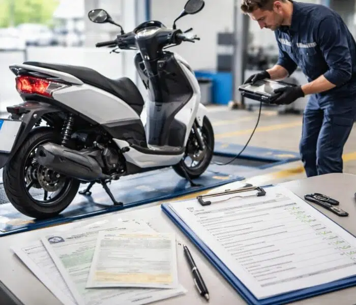 découvrez tout ce qu'il faut savoir sur le contrôle technique des scooters : les documents nécessaires, les étapes du contrôle et la fréquence obligatoire pour rester en conformité.