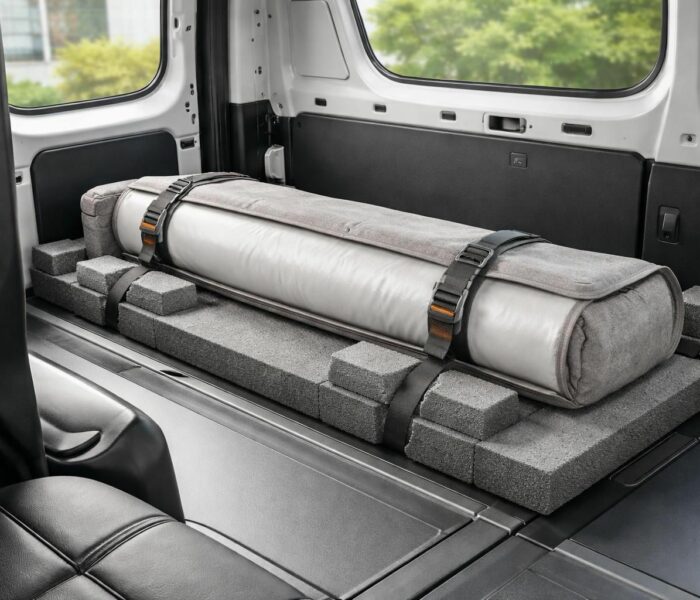 découvrez une méthode efficace pour protéger et ranger votre écran de projection lors de son transport en véhicule, assurant sécurité et praticité.