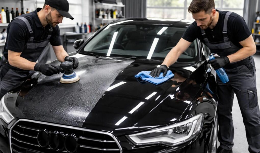découvrez l'ordre idéal pour le polissage et le lustrage de votre voiture afin d'obtenir une finition parfaite et brillante facilement.