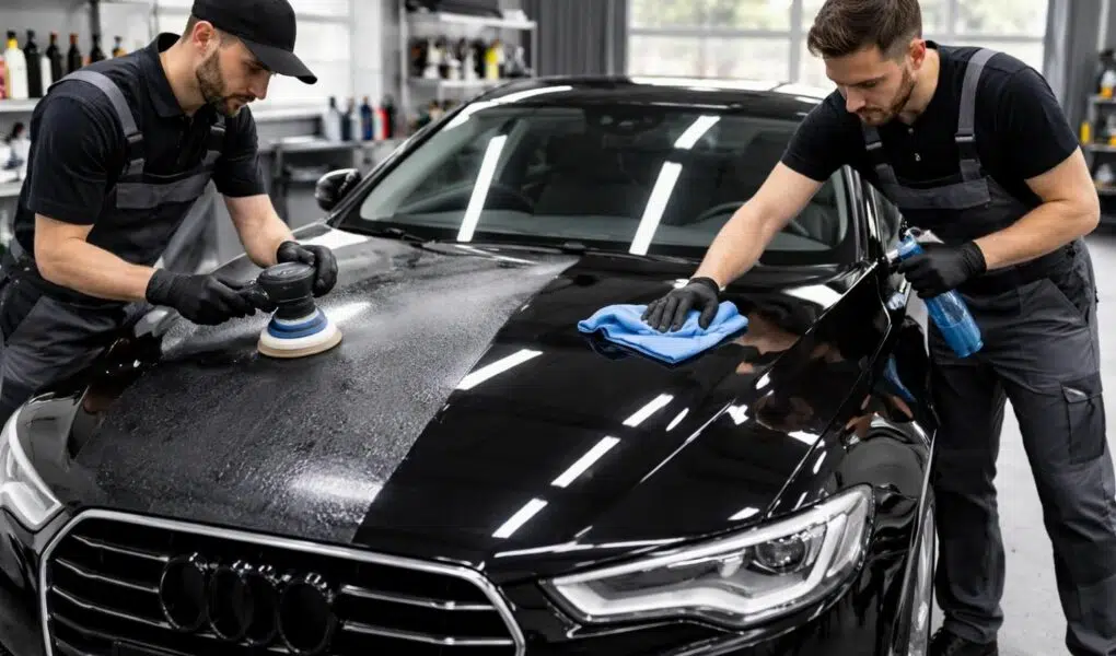 découvrez l'ordre idéal pour le polissage et le lustrage de votre voiture afin d'obtenir une finition parfaite et brillante facilement.
