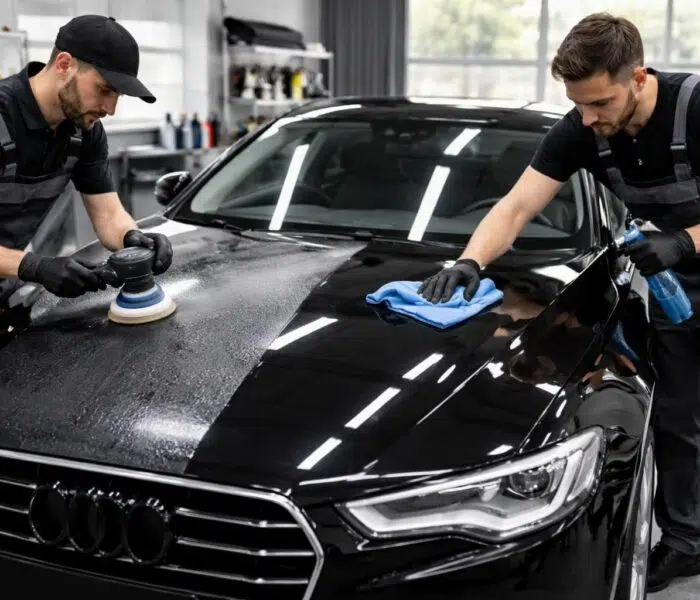 découvrez l'ordre idéal pour le polissage et le lustrage de votre voiture afin d'obtenir une finition parfaite et brillante facilement.
