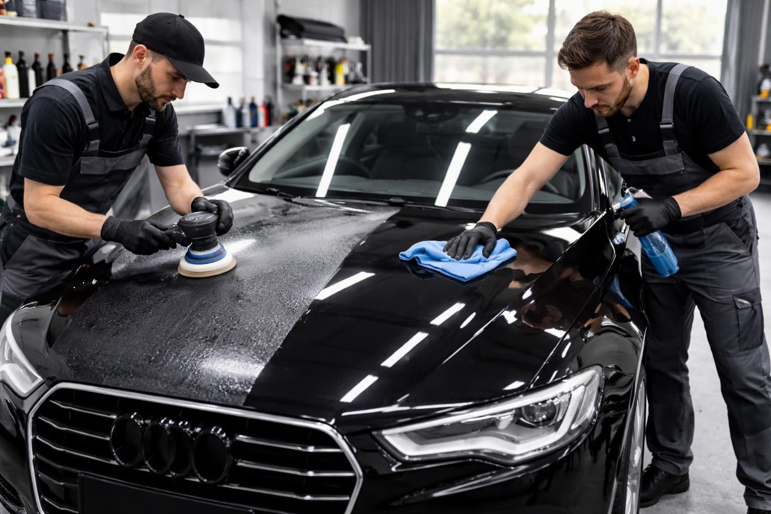 découvrez l'ordre idéal pour le polissage et le lustrage de votre voiture afin d'obtenir une finition parfaite et brillante facilement.