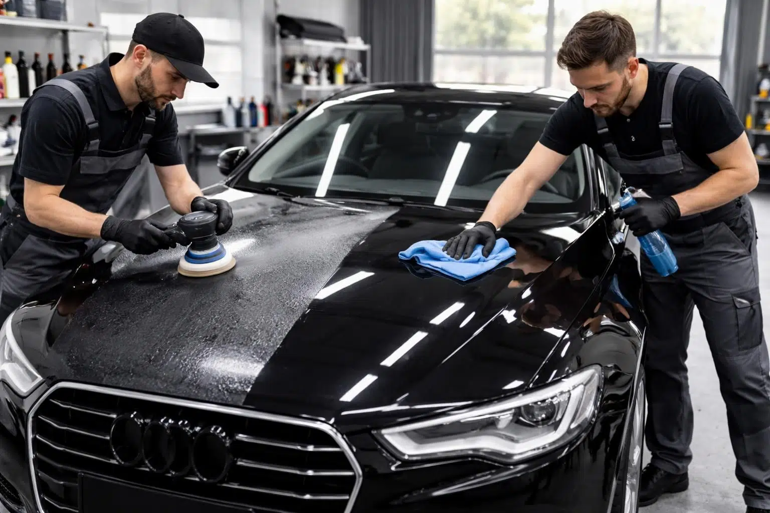 découvrez l'ordre idéal pour le polissage et le lustrage de votre voiture afin d'obtenir une finition parfaite et brillante facilement.